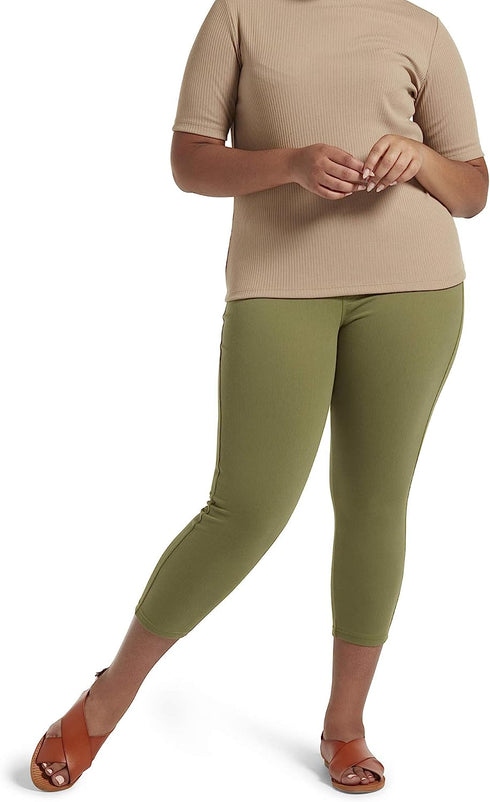 Womens Classic Denim Capri Legging with Pockets